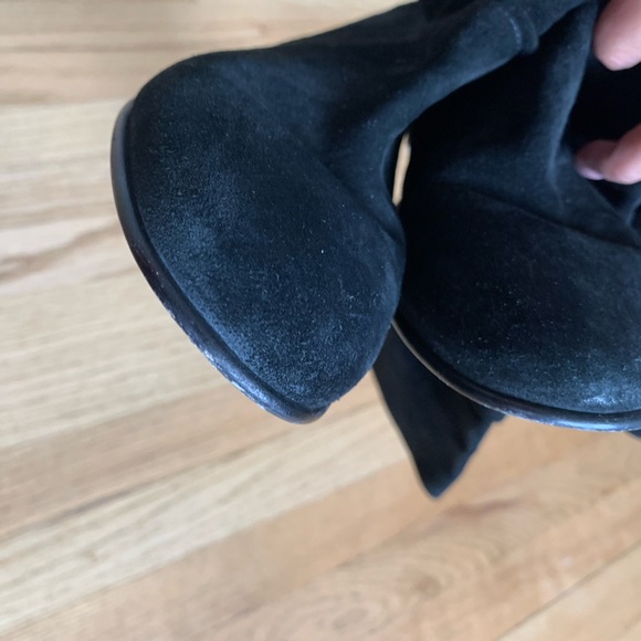 Authentic Burberry Black Suede Knee High Boots - Picture 13 of 16